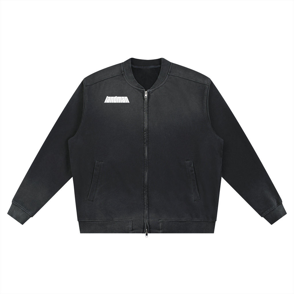 Sun Fade Heavyweight Baseball Jacket