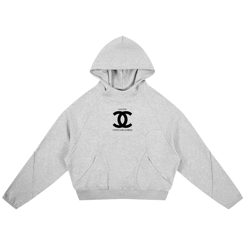 Curved Panel Raglan Hoodie