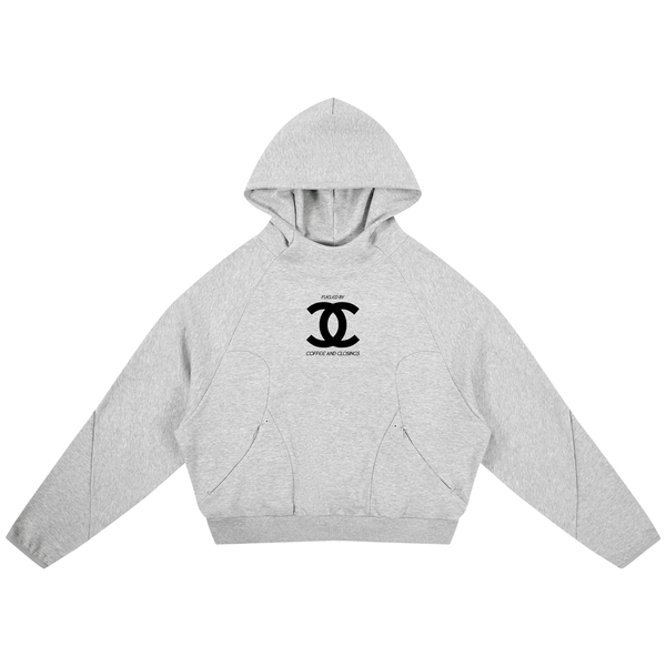 Curved Panel Raglan Hoodie