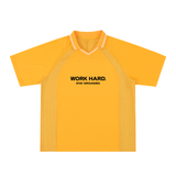 Striped V-Neck Soccer Jersey