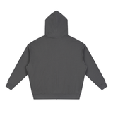 Unisex Loose Solid Full Zip Hoodie