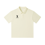 Drop Shoulder Short-Sleeve Polo