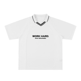 Striped V-Neck Soccer Jersey