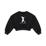 Women's Boxy Cropped Crewneck Sweatshirt
