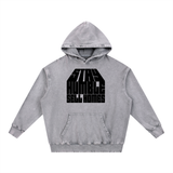 Snow Wash Hand-Frayed Heavyweight  Hoodie
