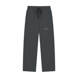Solid Color Straight-Leg Sweatpants