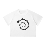 Women's Mineral Wash Raglan Crop T-Shirt