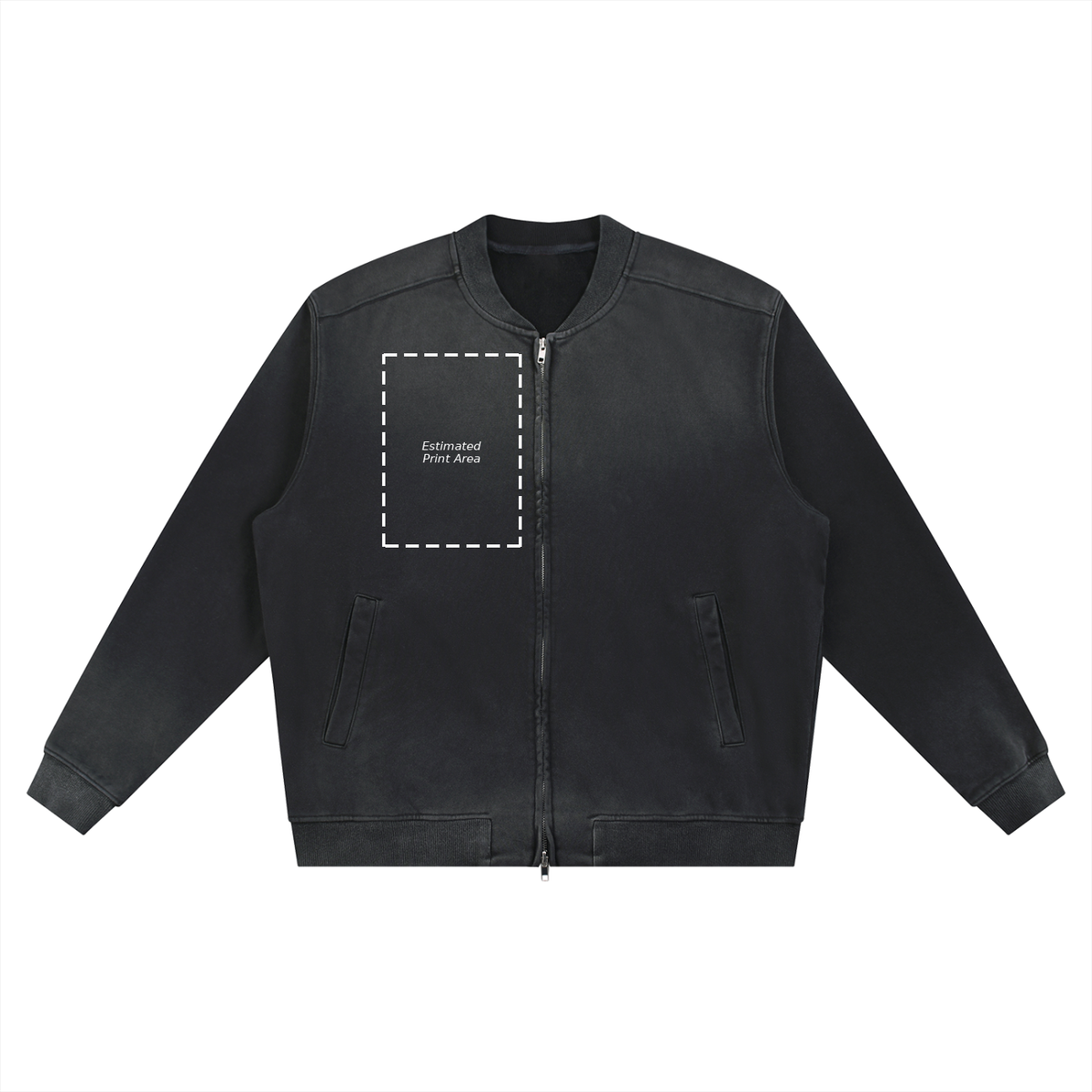 Sun Fade Heavyweight Baseball Jacket