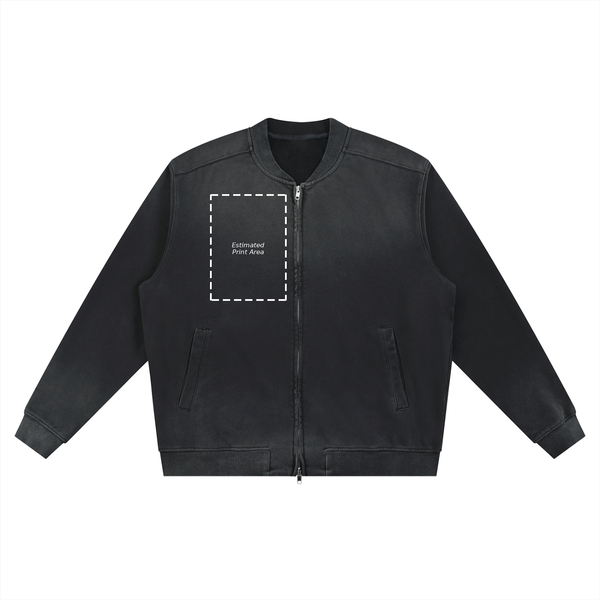Sun Fade Heavyweight Baseball Jacket