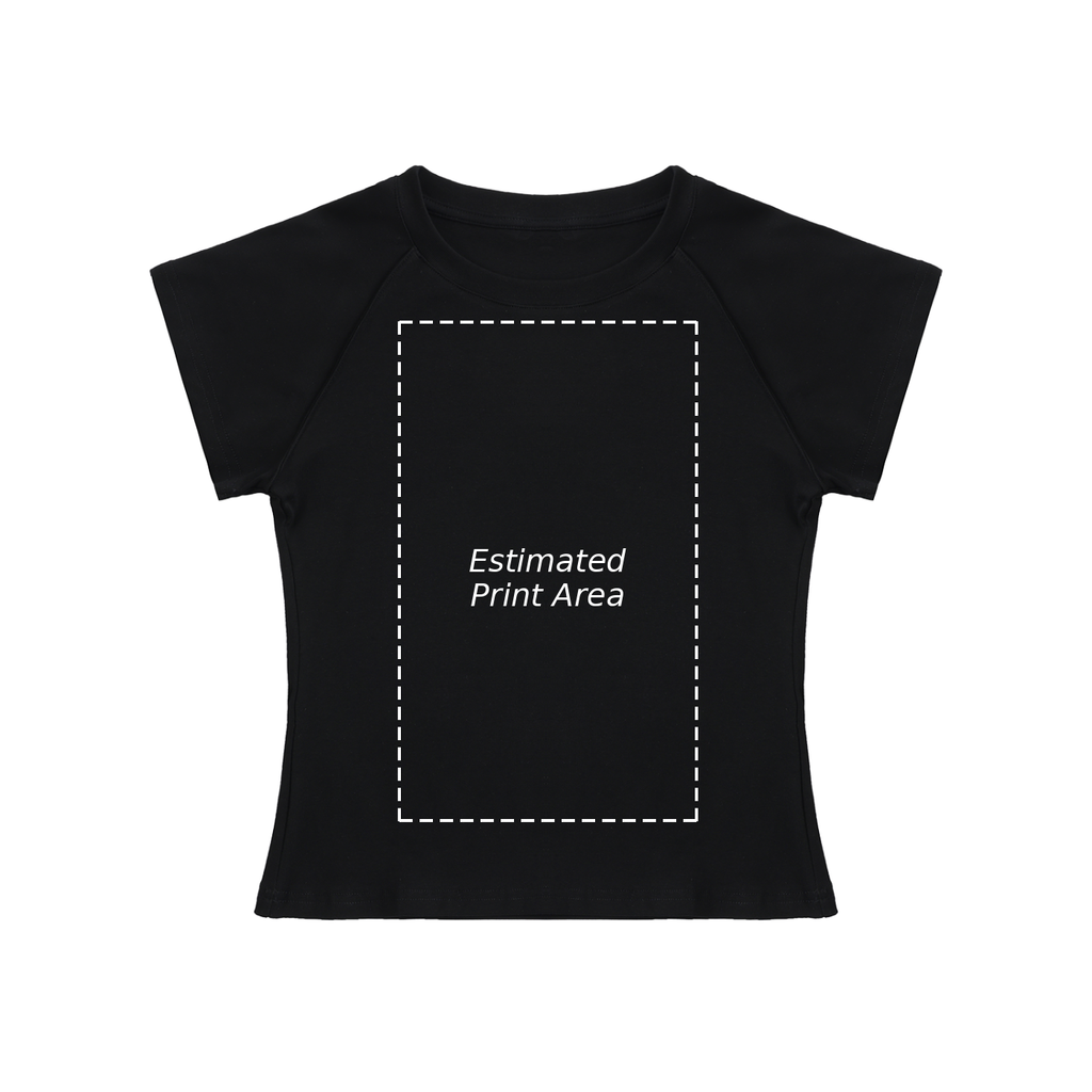 Solid Color Raglan Sleeve Crop Top