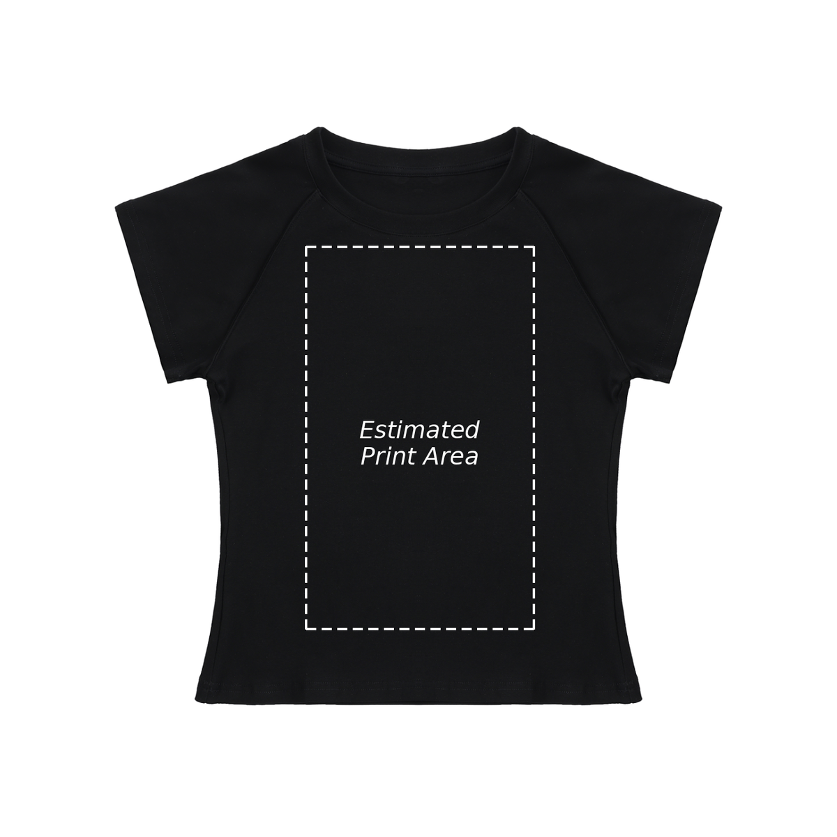 Solid Color Raglan Sleeve Crop Top