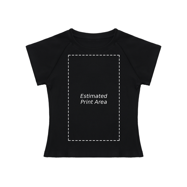 Solid Color Raglan Sleeve Crop Top