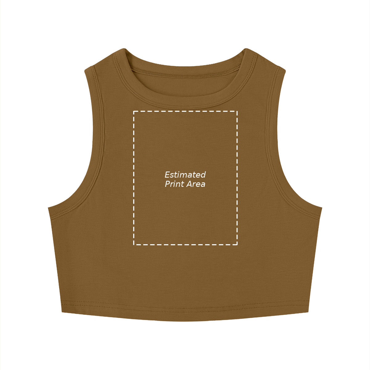 Women's Tight Crewneck Crop Tank Top Main image