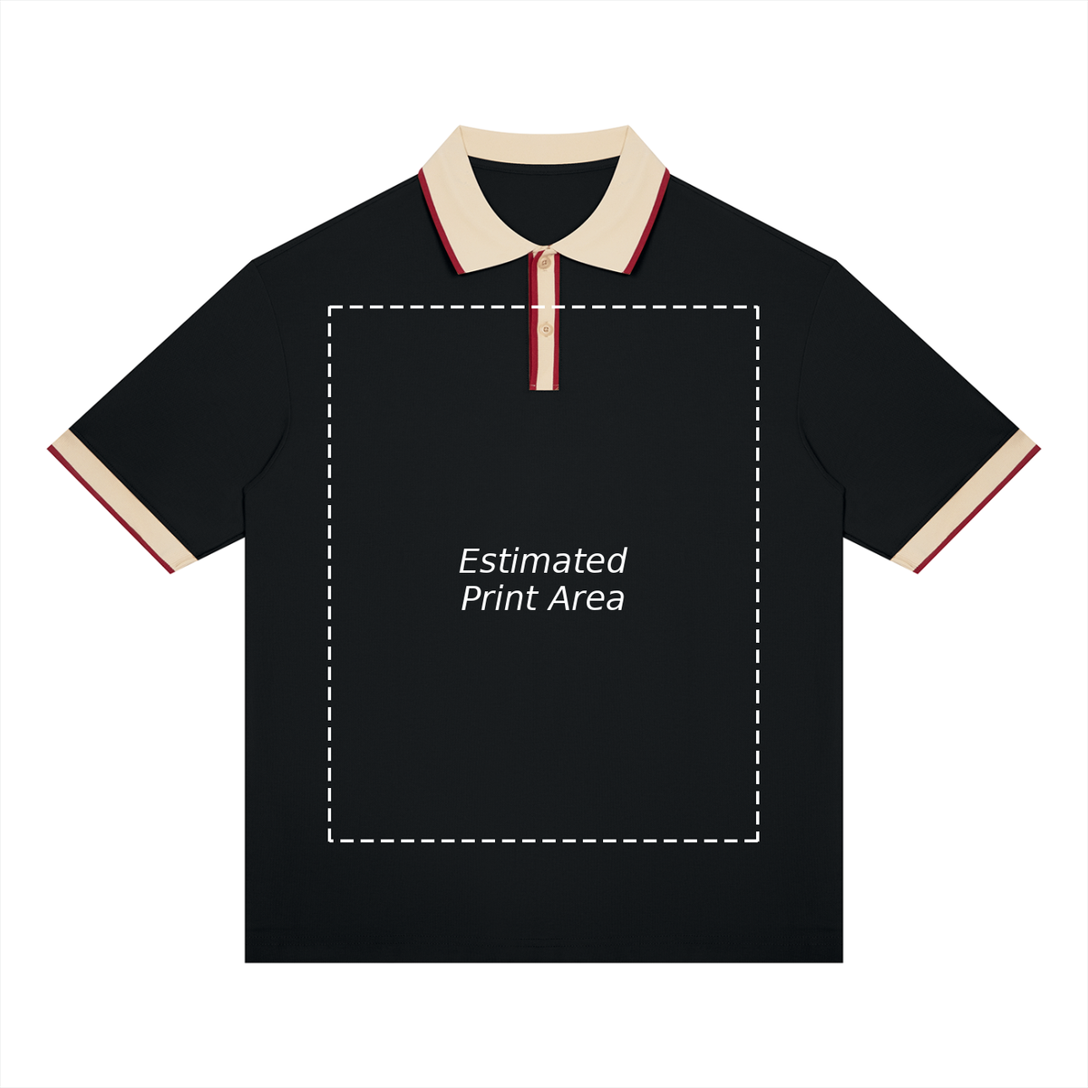 Unisex Color Block Polo Shirt