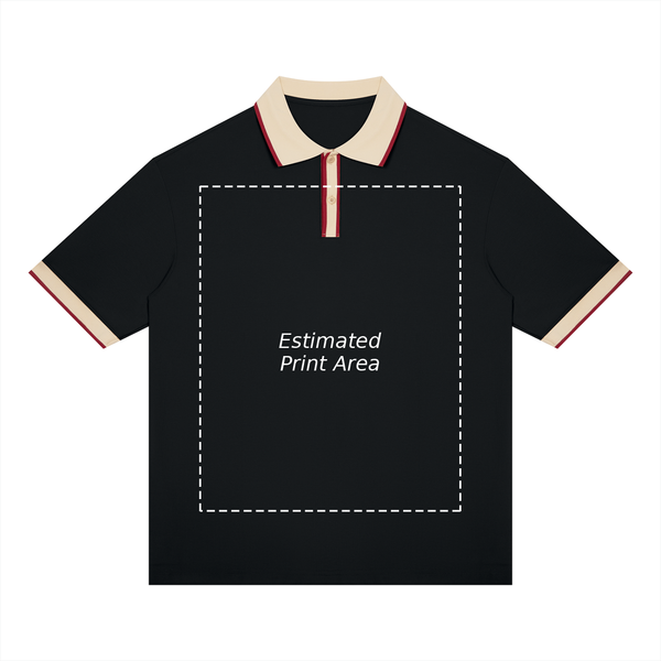 Unisex Color Block Polo Shirt