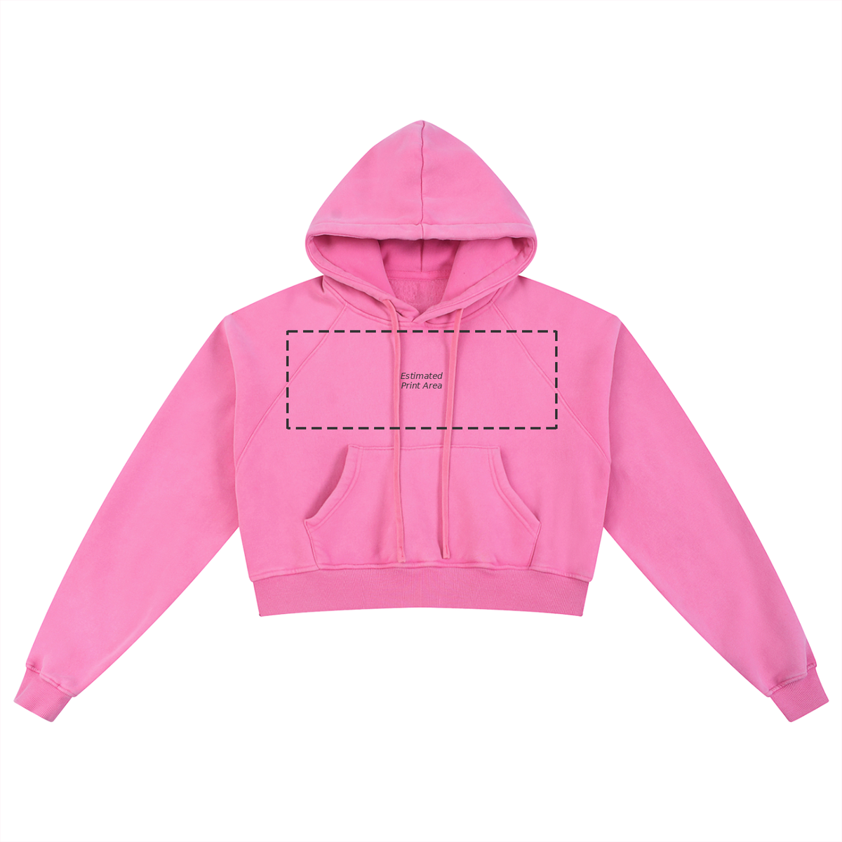 Snow Washed Cropped Hoodie Main image