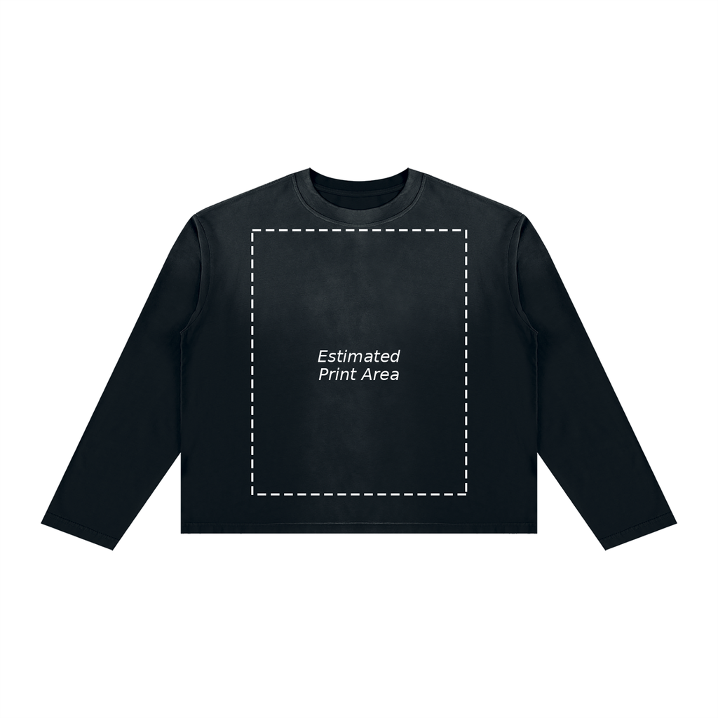 Unisex Sunfade Boxy Long Sleeve T-Shirt
