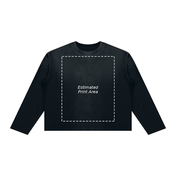 Unisex Sunfade Boxy Long Sleeve T-Shirt
