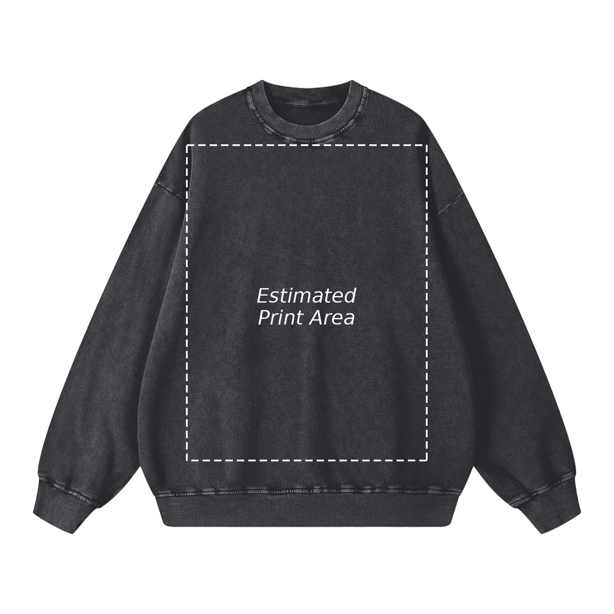 Snow Washed Oversized Sweatshirt
