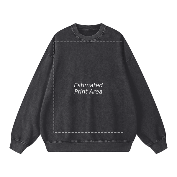 Snow Washed Oversized Sweatshirt