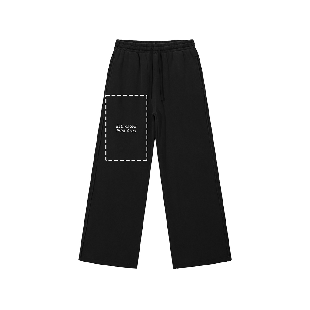 Snow Washed Raw Edge Sweatpants