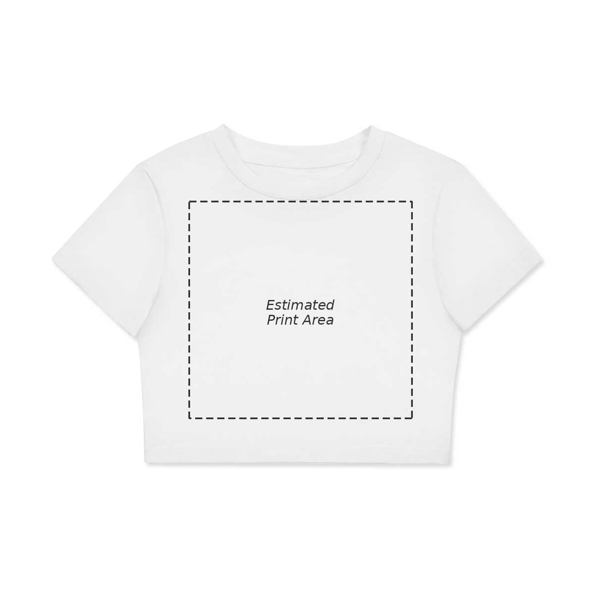 Fitted Crop Cotton T-Shirt Main image
