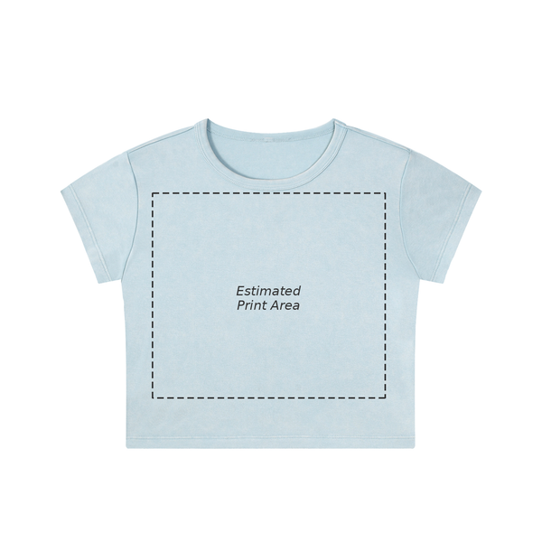 Snow Washed Crop Top