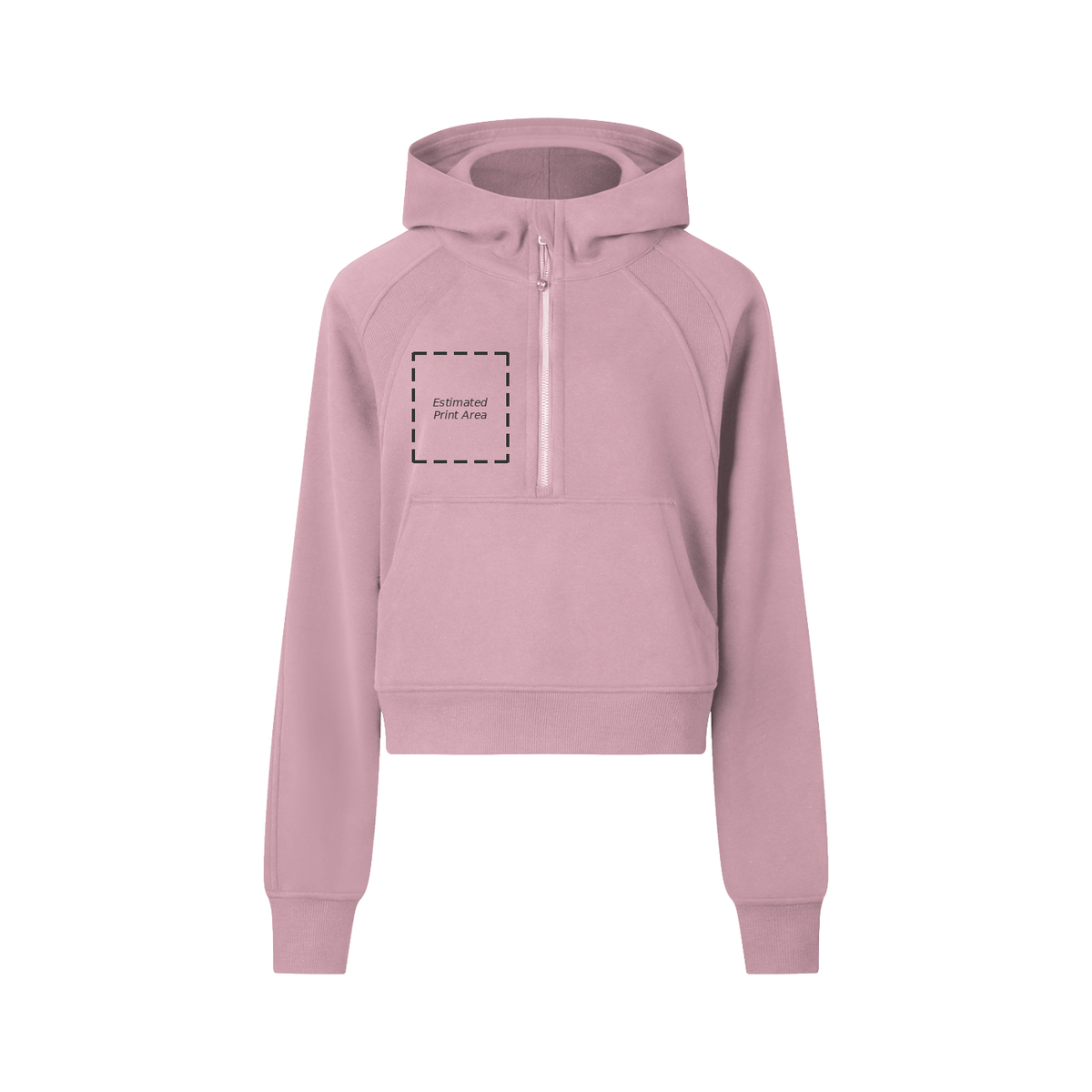 Cropped Half-Zip Hoodie Main image