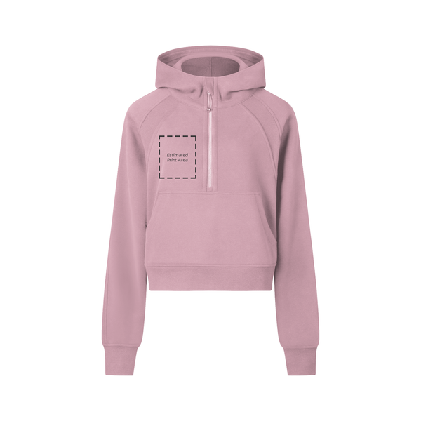 Cropped Half-Zip Hoodie