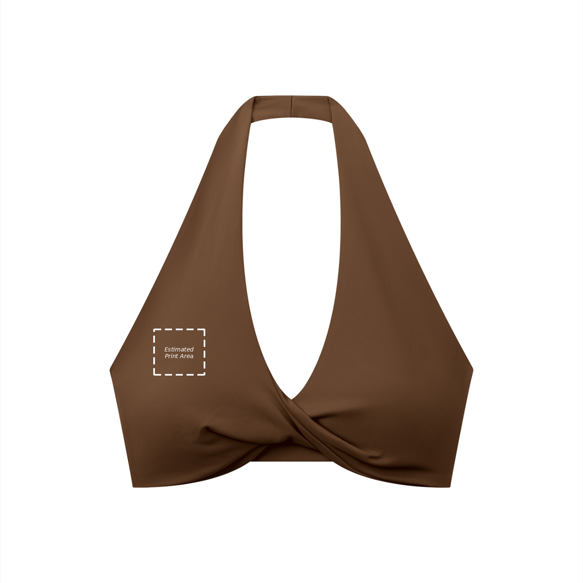 Women's Pleated Halter Sports Bra Main image