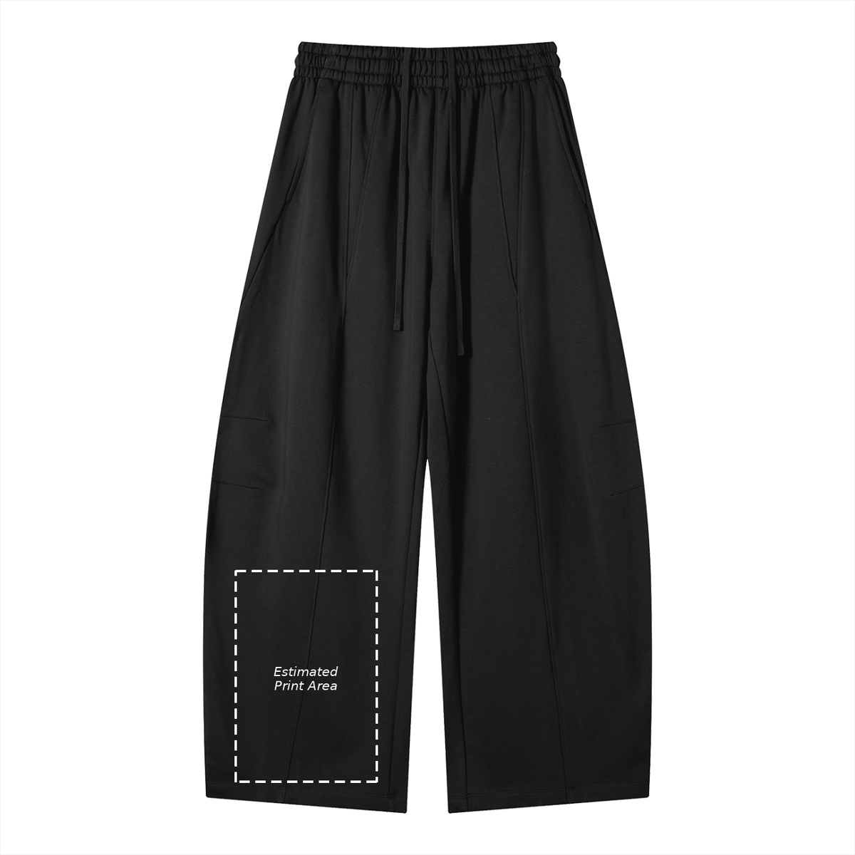 Heavyweight Wide Leg Panel Sweatpants