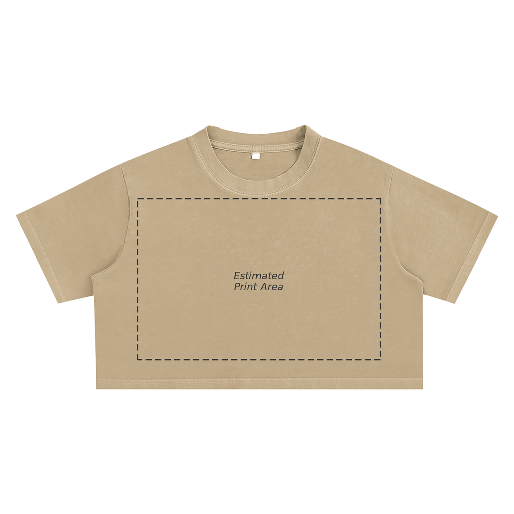 Snow Washed Crop Top