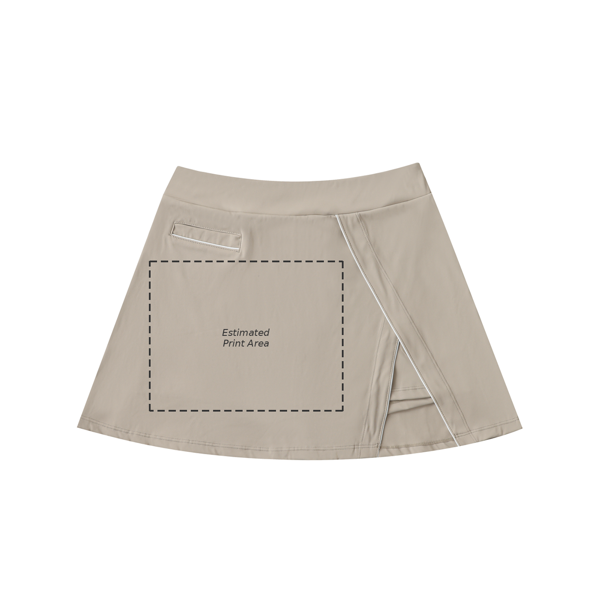 High-Waist Pocketed A-Line Skirt Main image