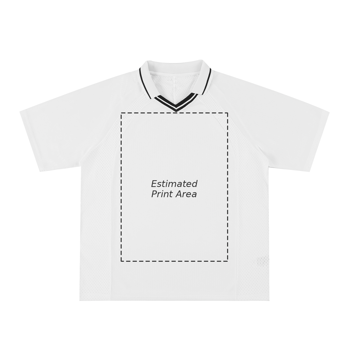 Striped V-Neck Soccer Jersey Main image