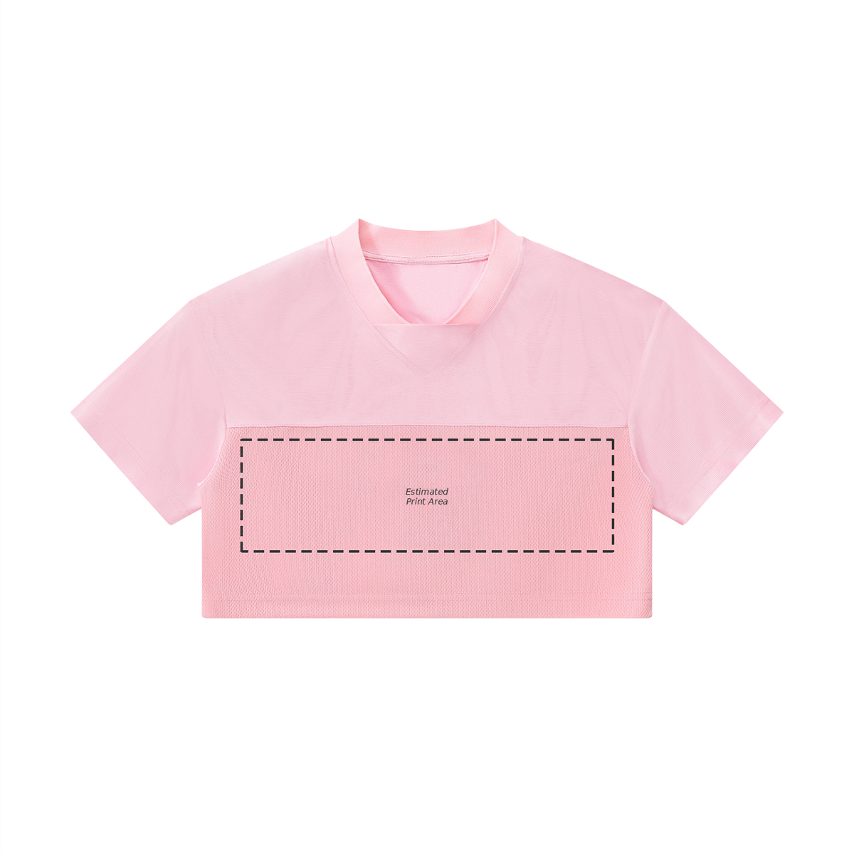 Women’s Cropped Paneled V-Neck Jersey Main image