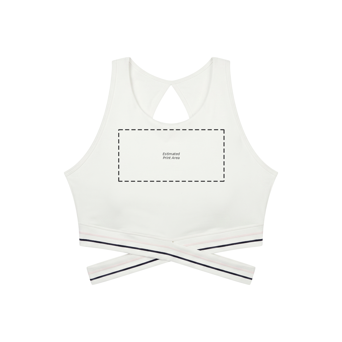 Women’s Criss-Cross Band Sports Bra Main image