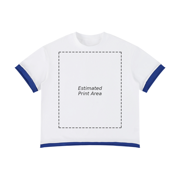Unisex Boxy Color Block T-Shirt