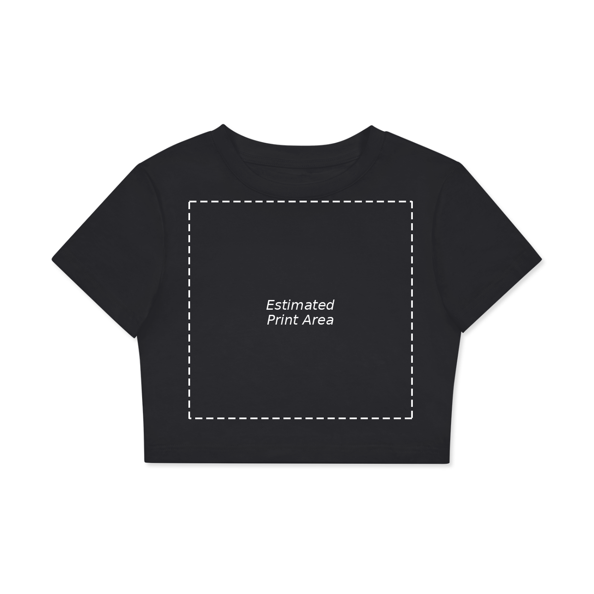 Fitted Crop Cotton T-Shirt Main image