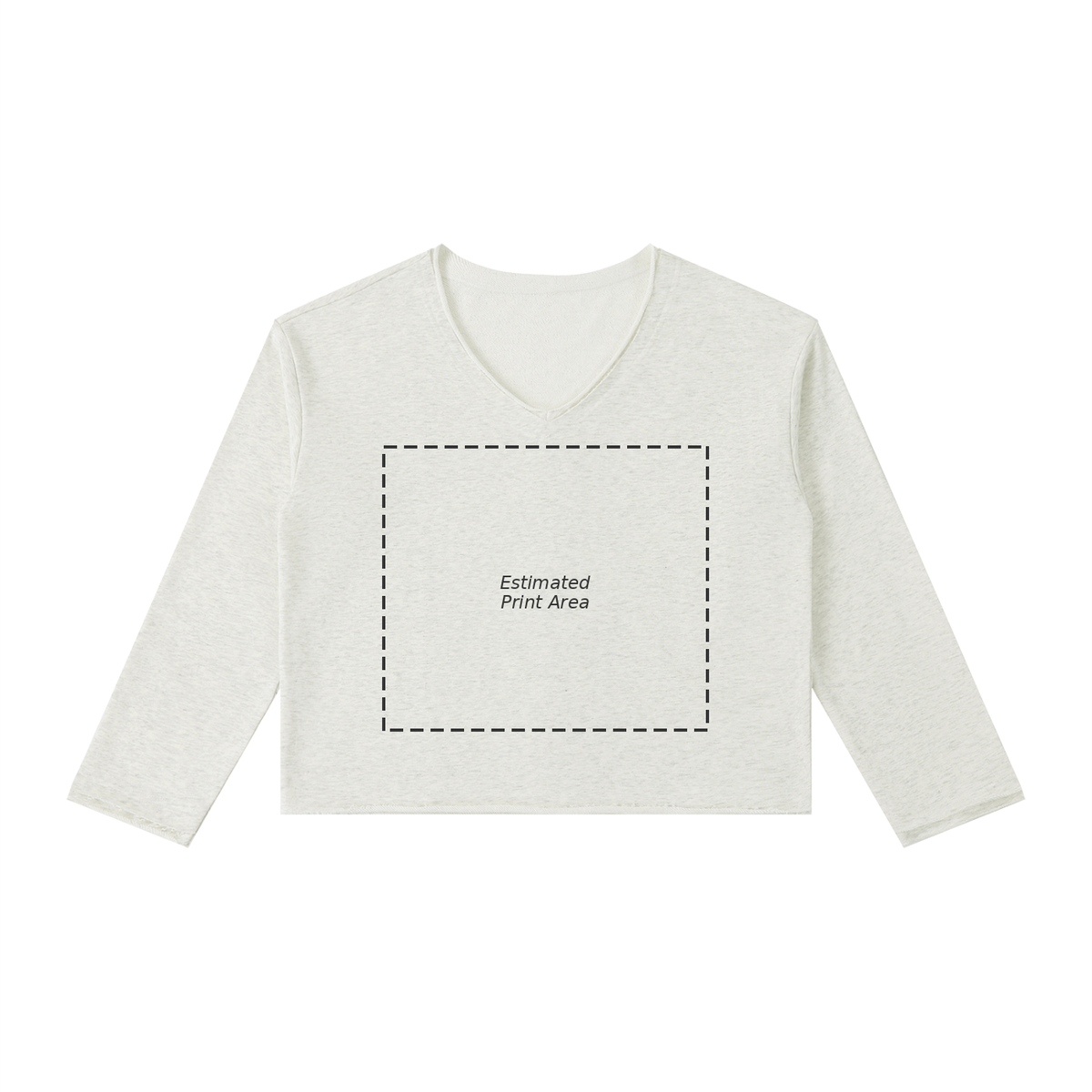 Women's Raw Hem Long Sleeve T-Shirt Main image