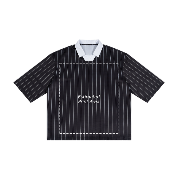 Unisex Pinstripe Collared Soccer Jersey