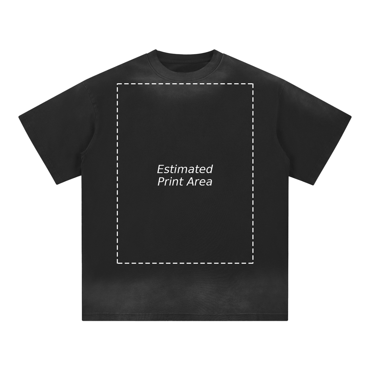Petite Crew Neck Sunfade Edge T-Shirt Main image