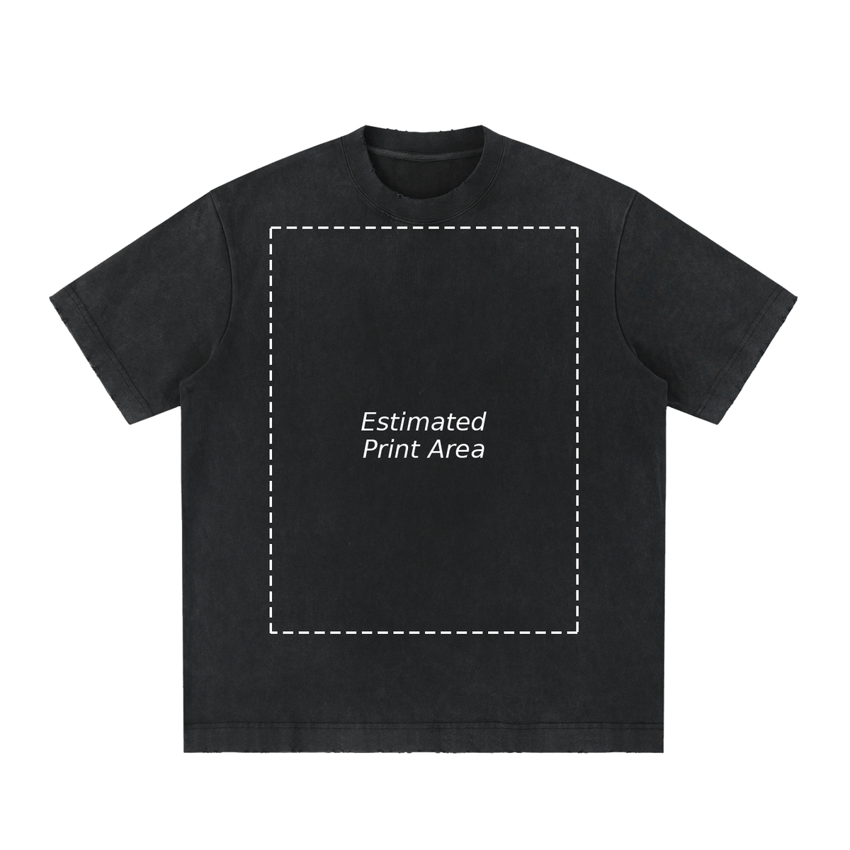 Heavyweight Vintage Washed Frayed T-Shirt