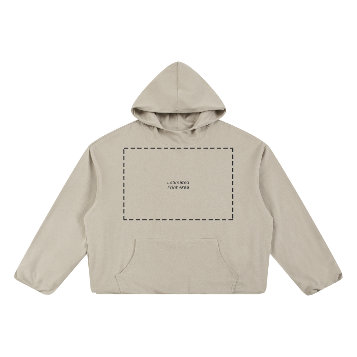 Boxy Gather-Hem Hoodie Main image