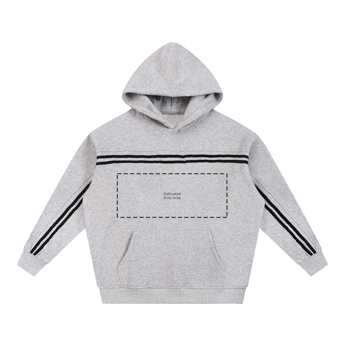 Sun Fade Contrast Tape Fleece Hoodie Main image