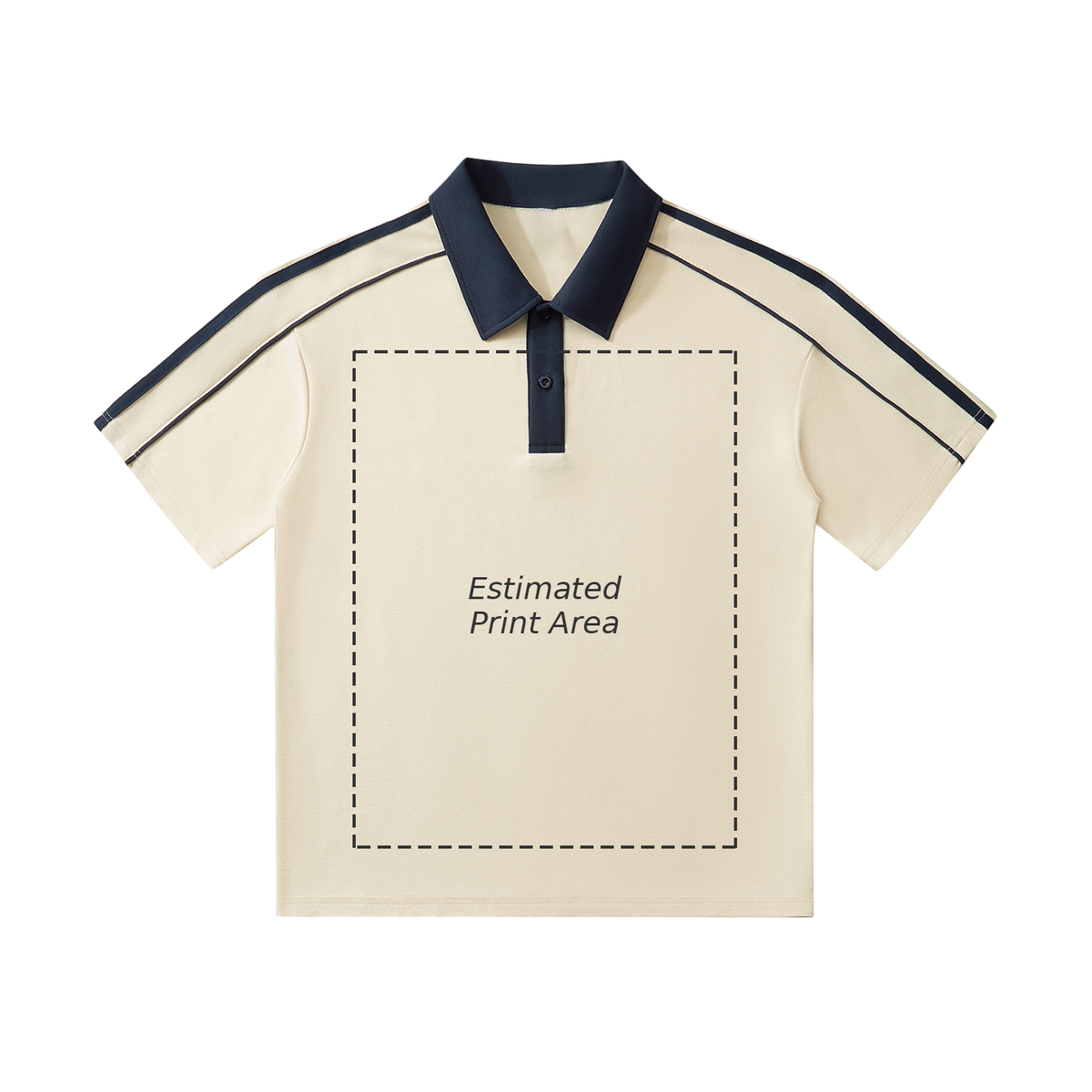Contrast Collar Short-Sleeve Polo Shirt Main image