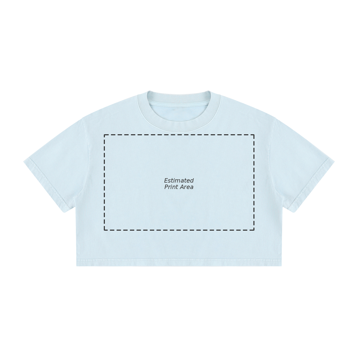 Women's Mineral Wash Cotton Crop T-Shirt Main image