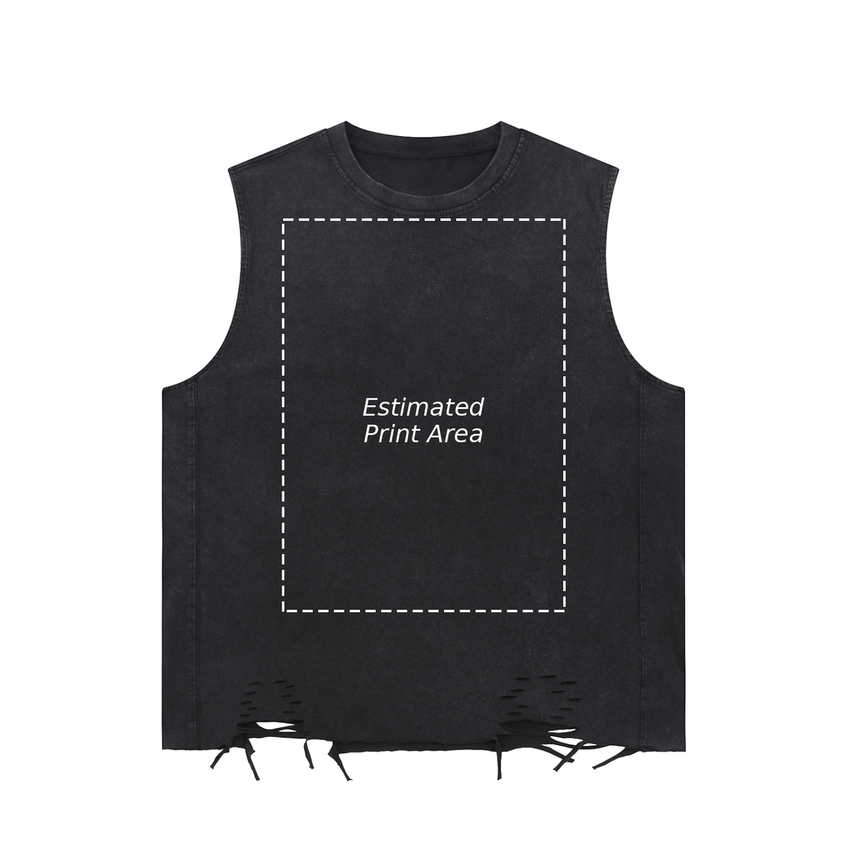 Snow Washed Raw-Hem Tank Top Main image